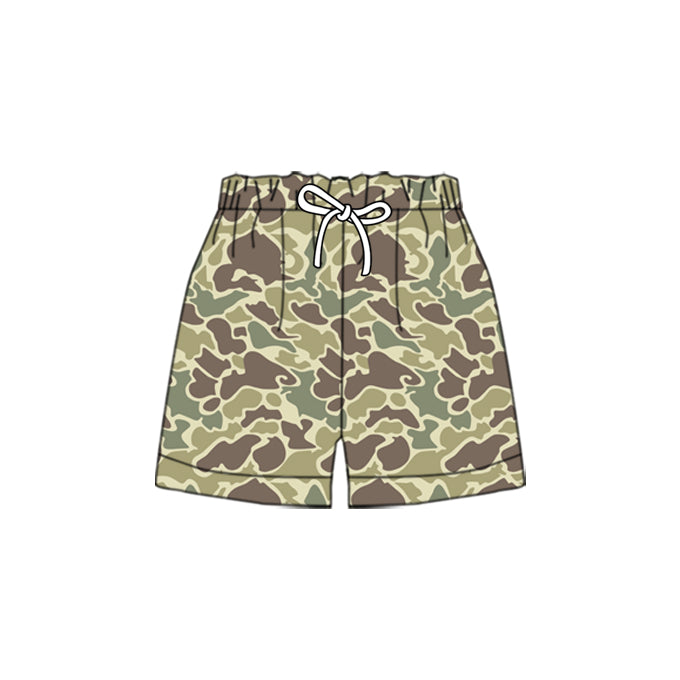 MOQ 5 Preorder SS0696 Boys Yellow Green Brown Camouflage Shorts 202510