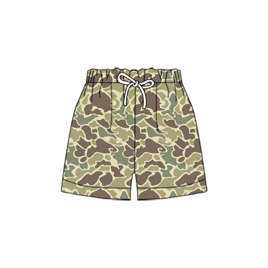MOQ 5 Preorder SS0696 Boys Yellow Green Brown Camouflage Shorts 202510