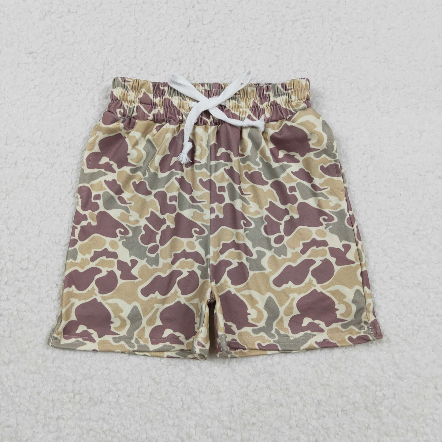 SS0696 Boys Yellow Green Brown Camouflage Shorts 202511 RTS