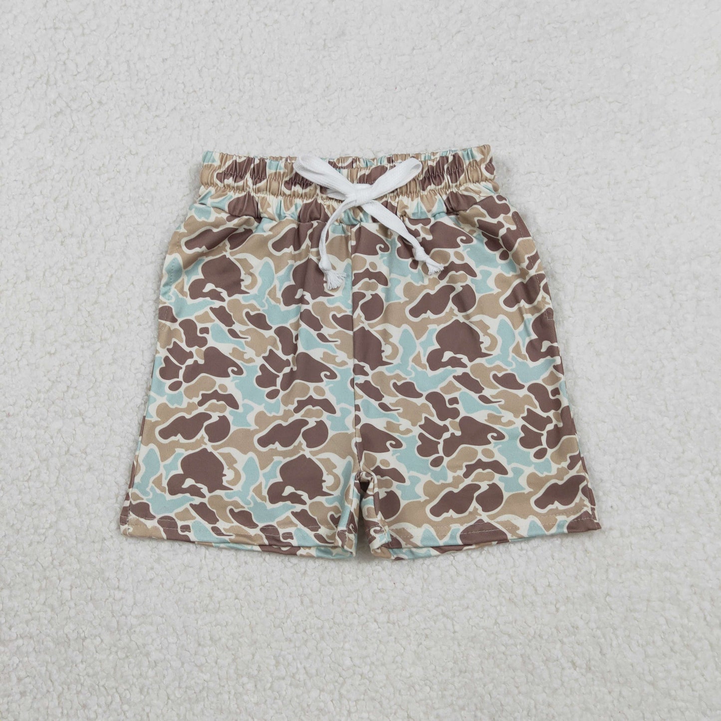 SS0697 Boys Blue Green Brown Camouflage Shorts 202511 RTS