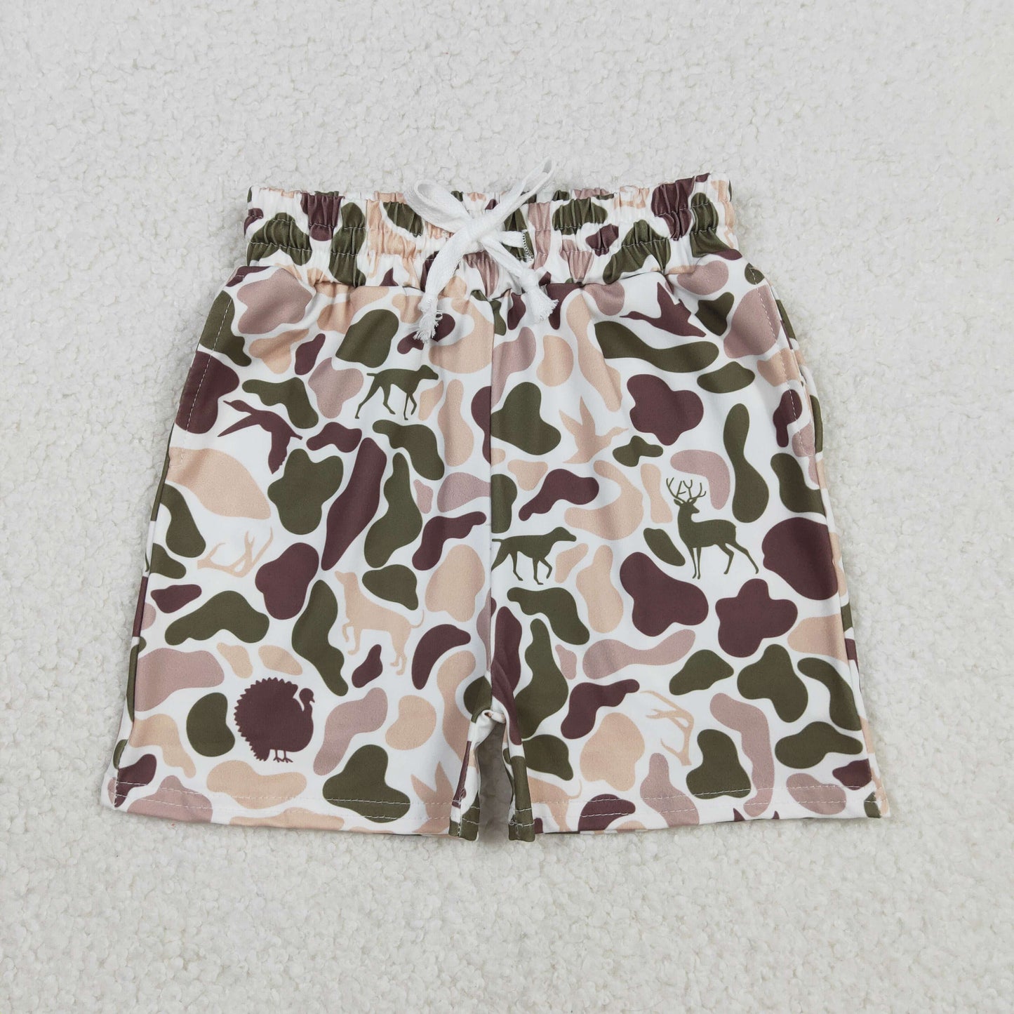 SS0699 Boys Deer Duck Hunting Camouflage Shorts 202511 RTS