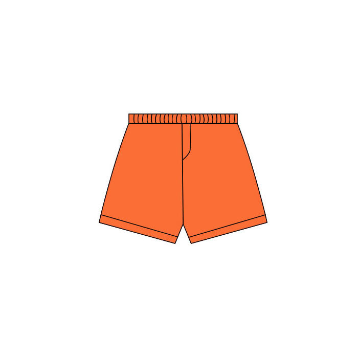 MOQ 5 PCS preorder SS0760 Solid Orange Girls Yoga Shorts 202511