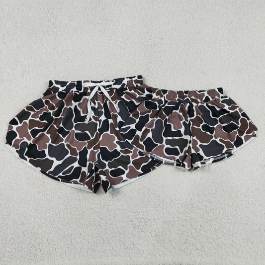 SS0768 Adult Female Brown Camouflage Yoga Shorts 202604 RTS