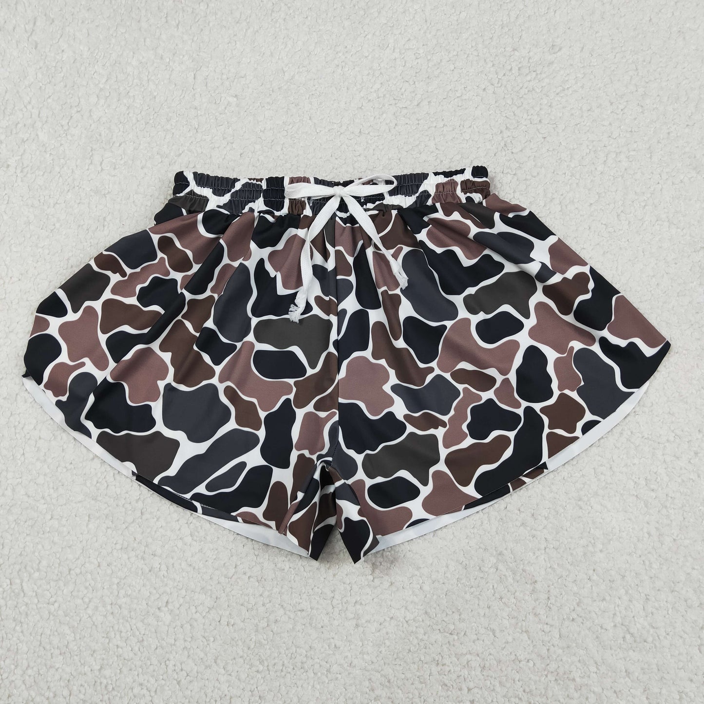 SS0768 Adult Female Brown Camouflage Yoga Shorts 202604 RTS