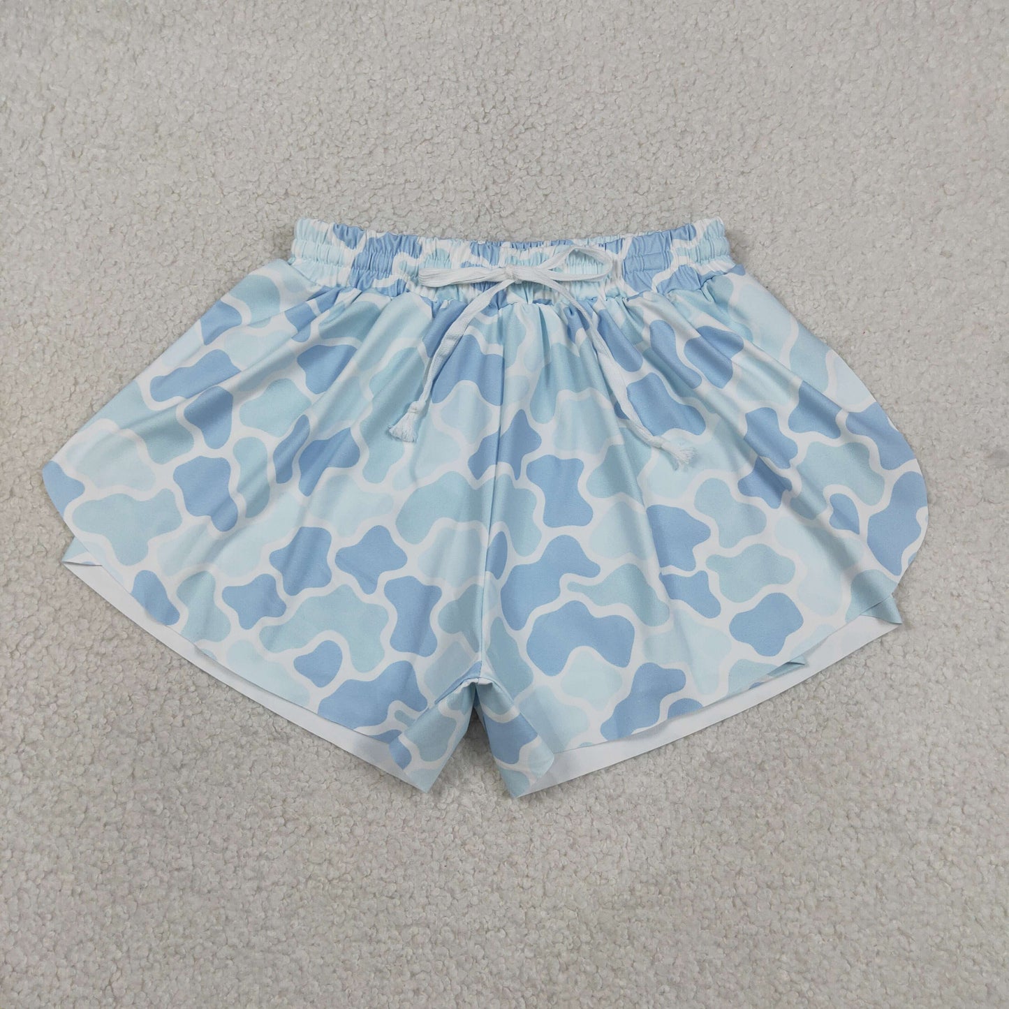 SS0769 Adult Female Blue Camouflage Yoga Shorts 202605 RTS