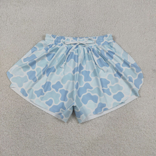 SS0769 Adult Female Blue Camouflage Yoga Shorts 202605 RTS