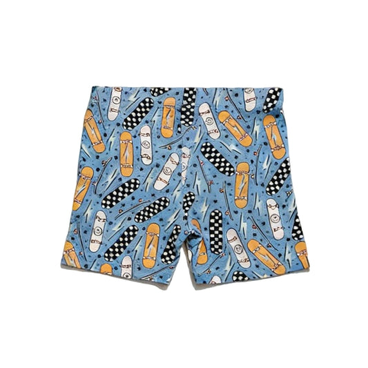 MOQ 5 PCS preorder SS0787 Skateboard Pattern Blue Boys Shorts 202601