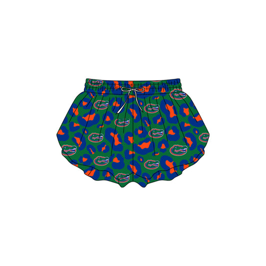 MOQ 5 PCS preorder SS0813 GO TEAM Crocodile Orange Blue Leopard Green Girls Yoga Shorts 202601