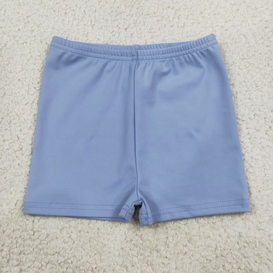 SS0831 Solid Color Blue Sports Yoga Girl's Shorts