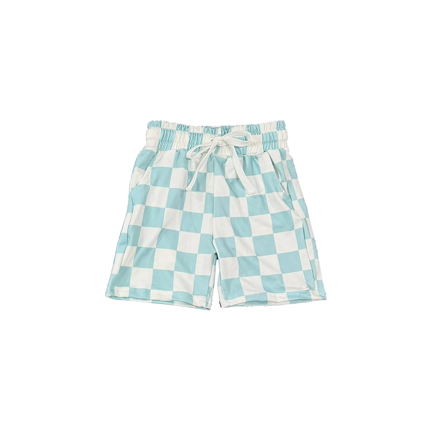 MOQ 5 PCS Preorder SS0834 Light Blue Plaid Boys Shorts 202601