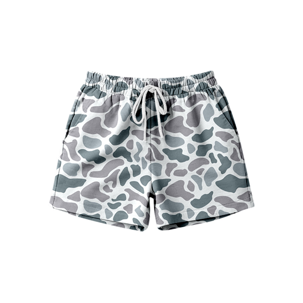MOQ 5 PCS SS0847 Preorder Adult Female Gray Blue Camouflage Shorts 202601