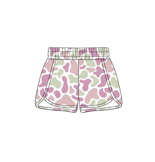 MOQ 5 PCS preorder SS0854 Pink Purple Green Camouflage Shorts Girls Shorts 202602