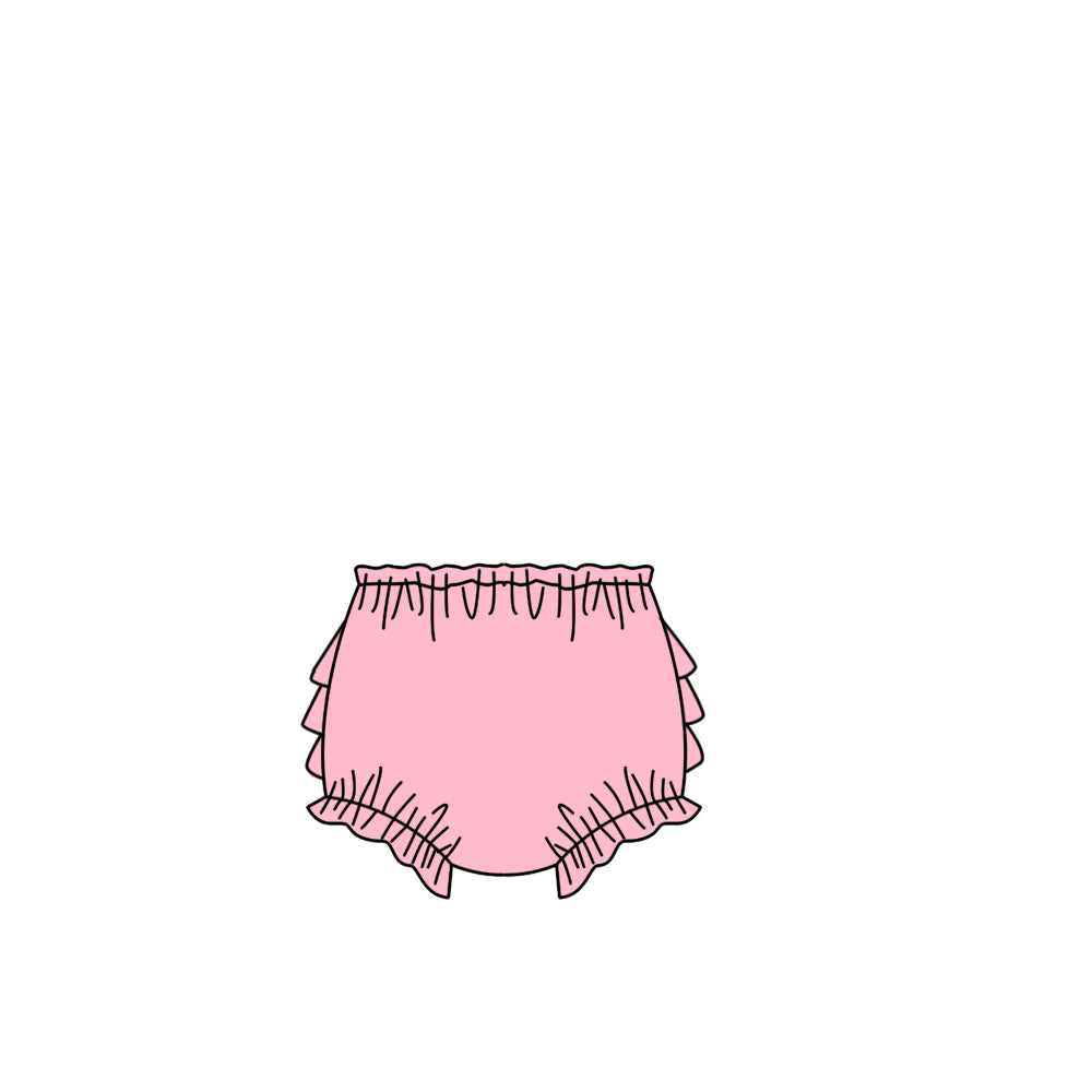 MOQ 5 PCS Preorder SS0882 Ruffle Pink Briefs 202604