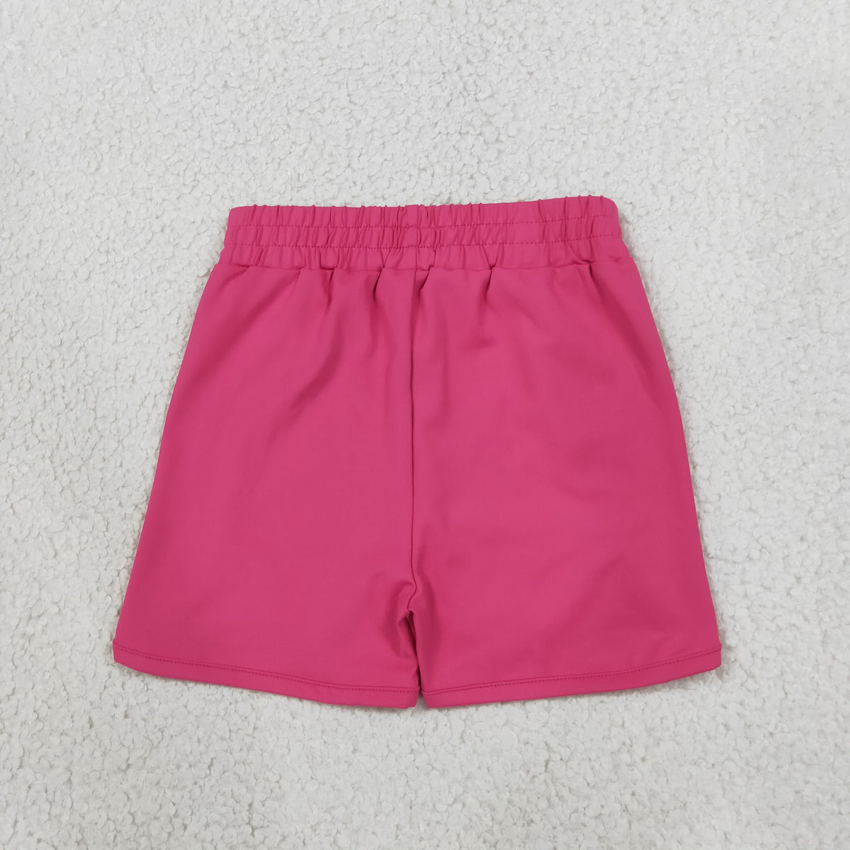 SS0949 Stripe Rose Red Yoga Girl's Shorts