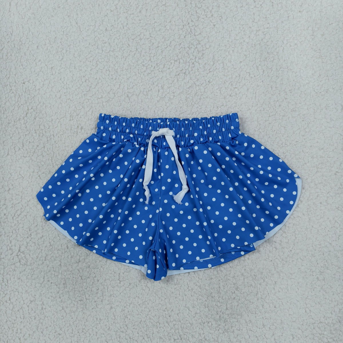 SS0966 Dots Blue Yoga Girl's Shorts