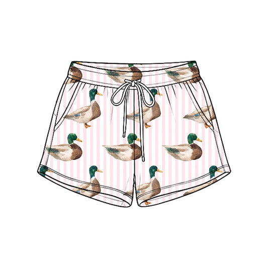 MOQ 5pcs SS1003 pre-order baby girl clothes mallard ducks girls summer fall shorts-2026.8.25