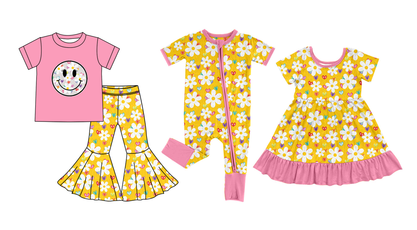 customize Small yellow printed set high quality