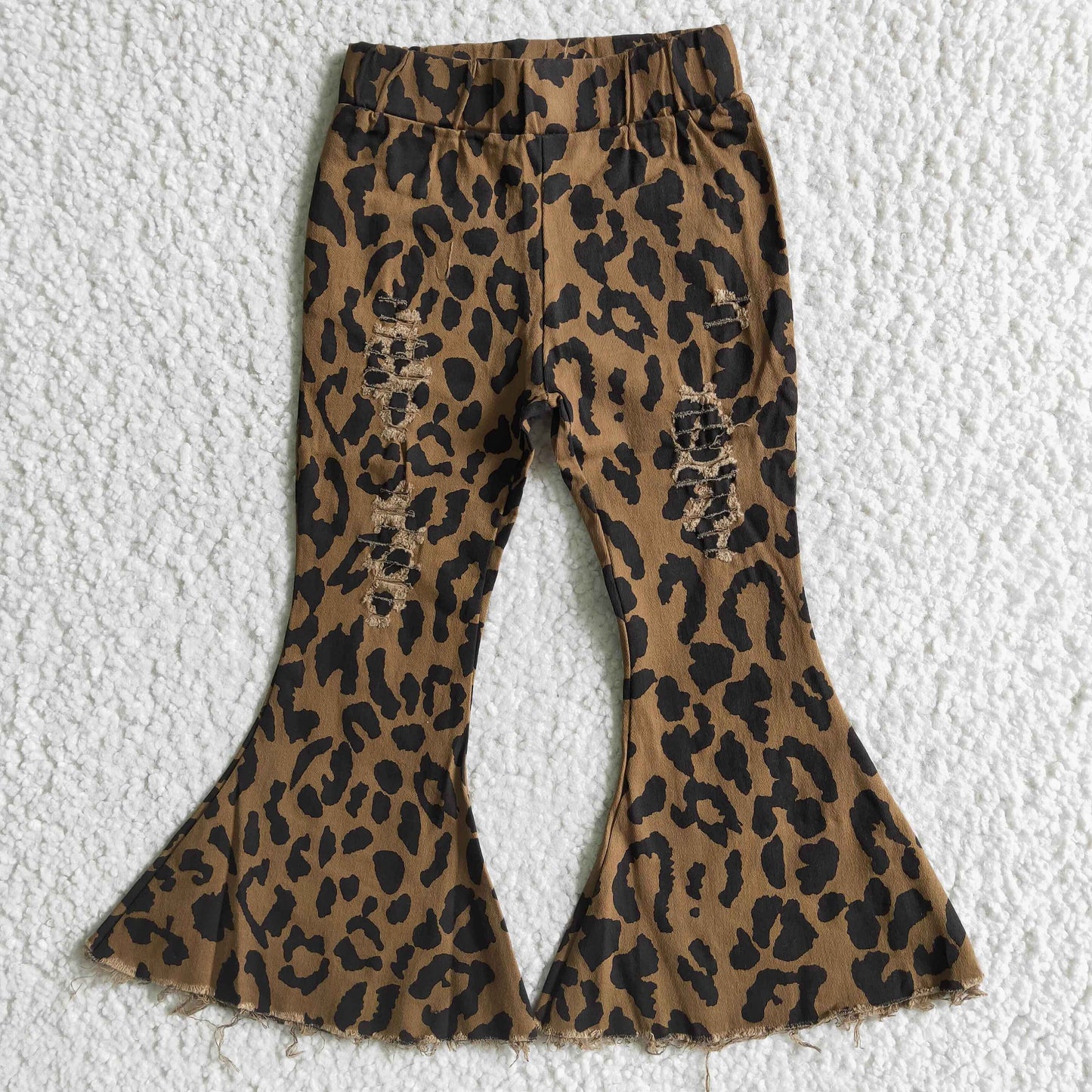 B3-28 Leopard Denim Jeans