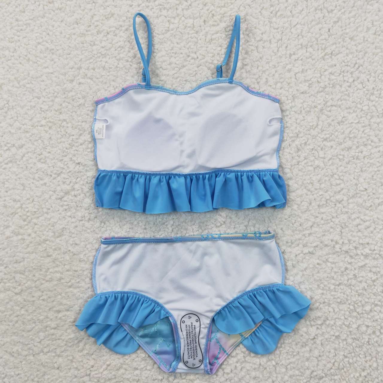 S0061 Blue   Girls Swimming Bathing Suits Swimsuits