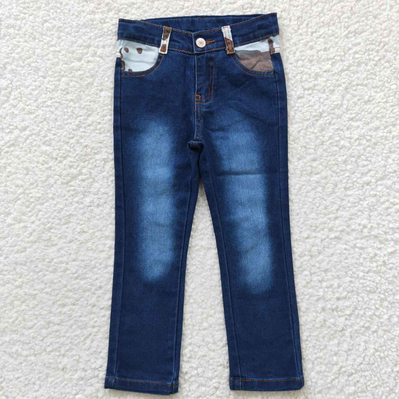 P0075 Blue Bleach Denim Jeans