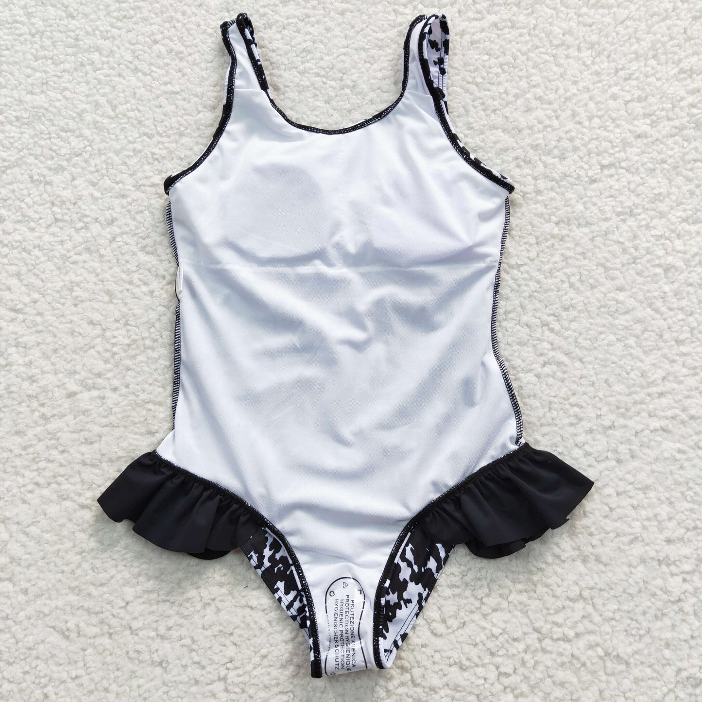 S0124 Black Girls Swimming Bathing Suits Swimsuits