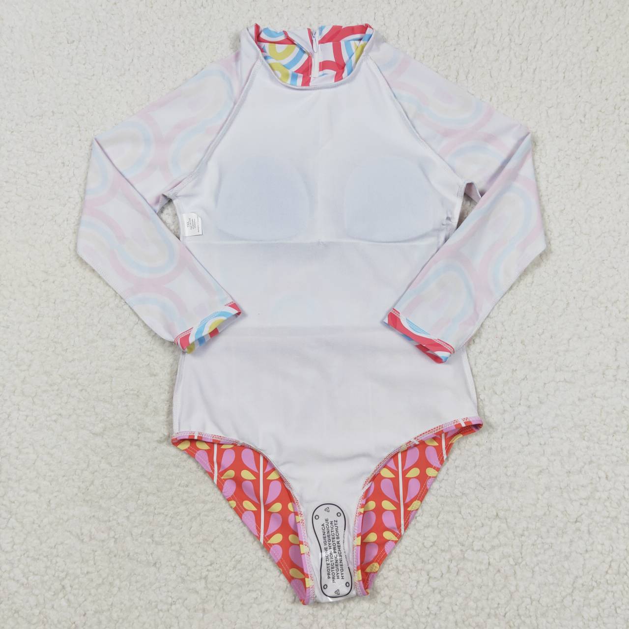 S0116 Pink Red Rainbow Girls Swimming Bathing Suits Swimsuits