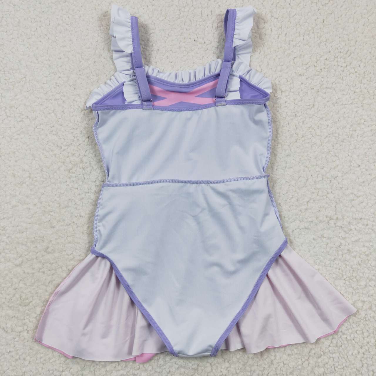 S0133 Pink Purple Dresses Girls Swimming Bathing Suits Swimsuits