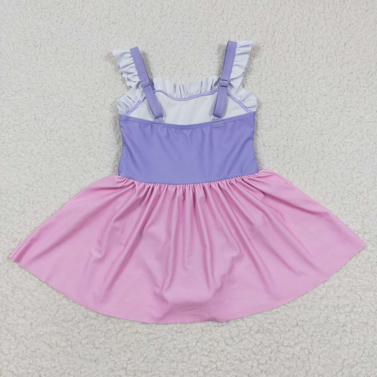 S0133 Pink Purple Dresses Girls Swimming Bathing Suits Swimsuits