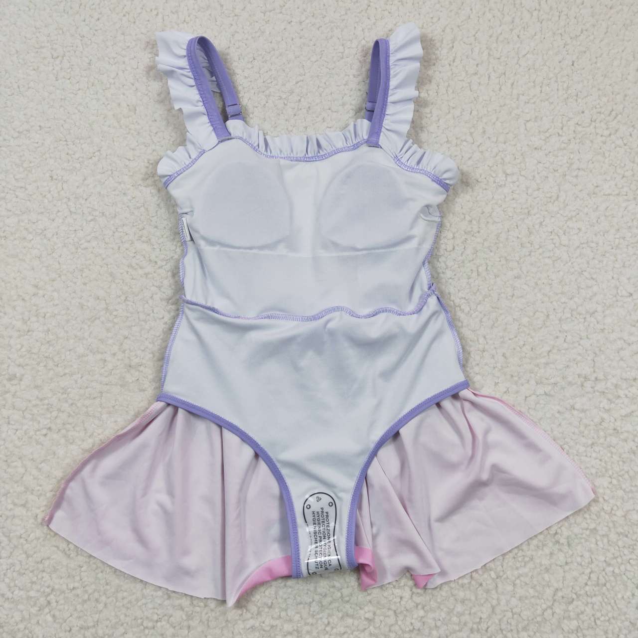 S0133 Pink Purple Dresses Girls Swimming Bathing Suits Swimsuits