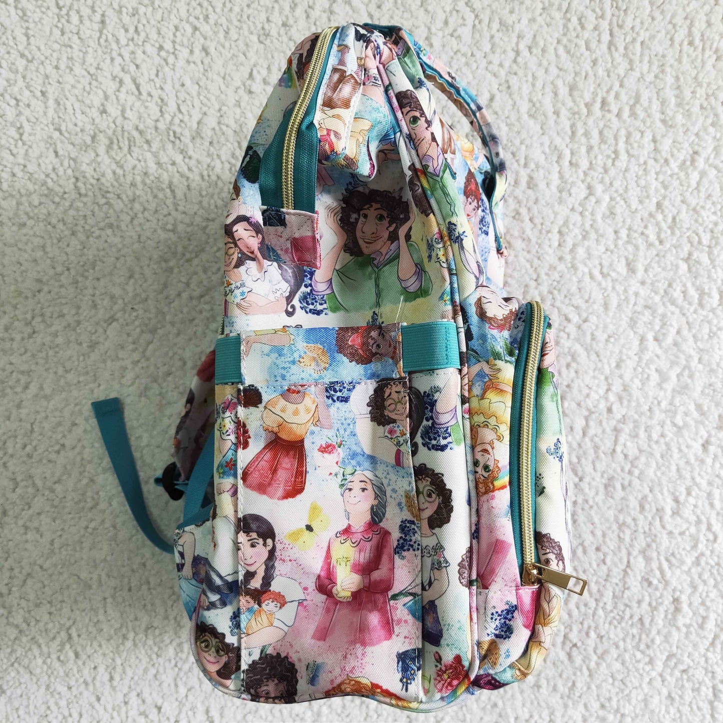 BA0003 En Floral Cartoon School Bag Bagpack