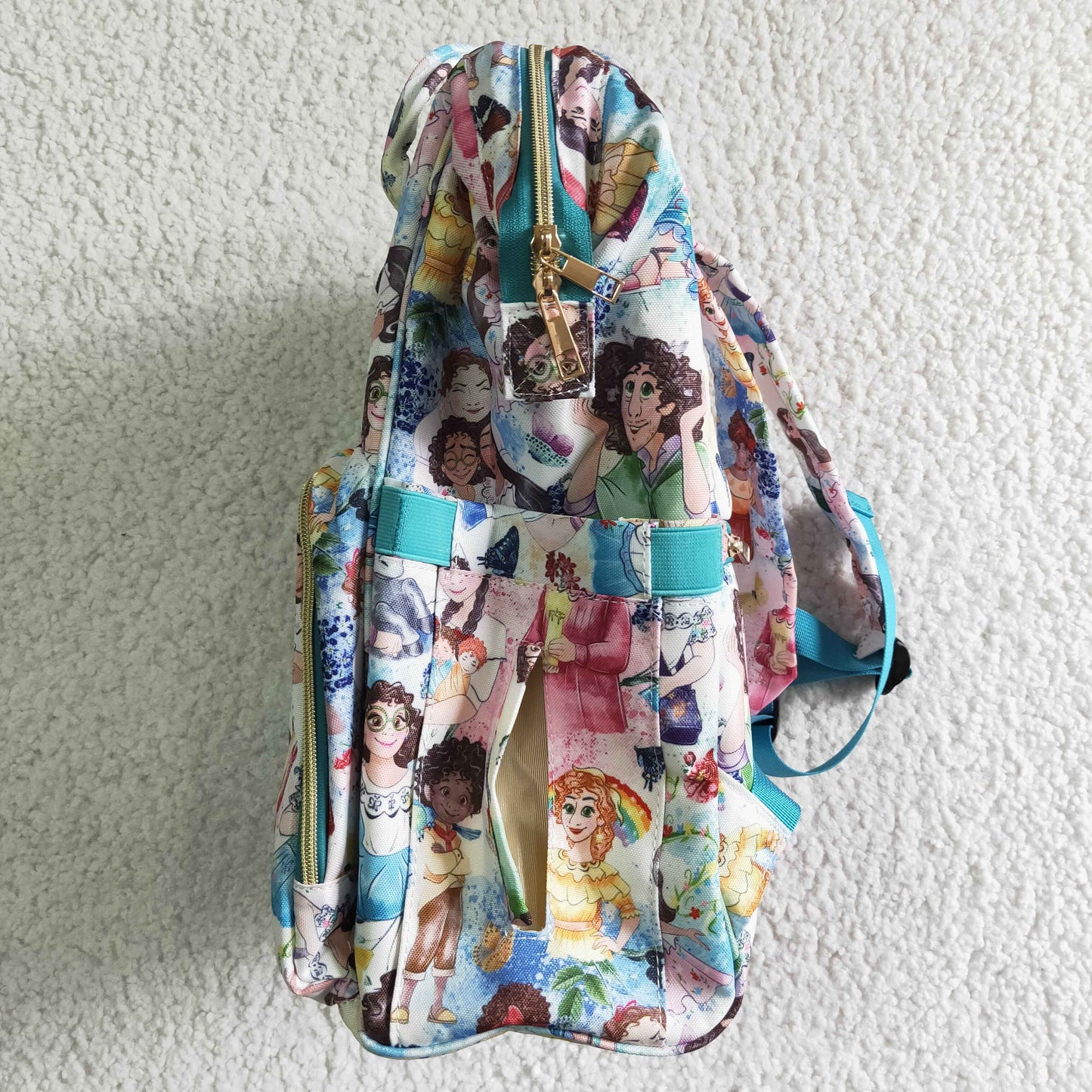 BA0003 En Floral Cartoon School Bag Bagpack