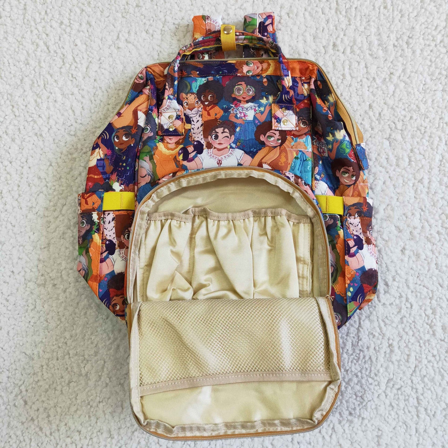 BA0002 En Floral Cartoon School Bag Bagpack