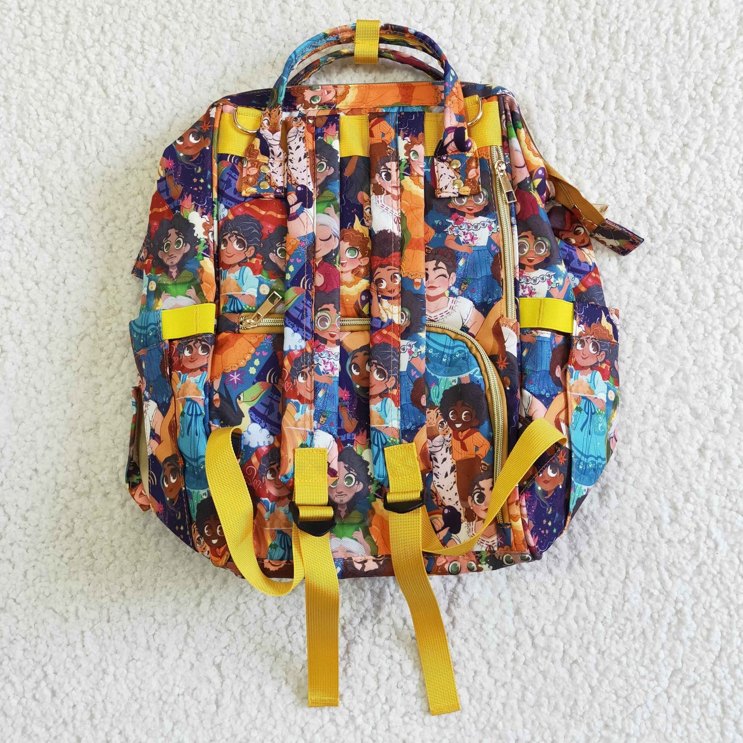 BA0002 En Floral Cartoon School Bag Bagpack