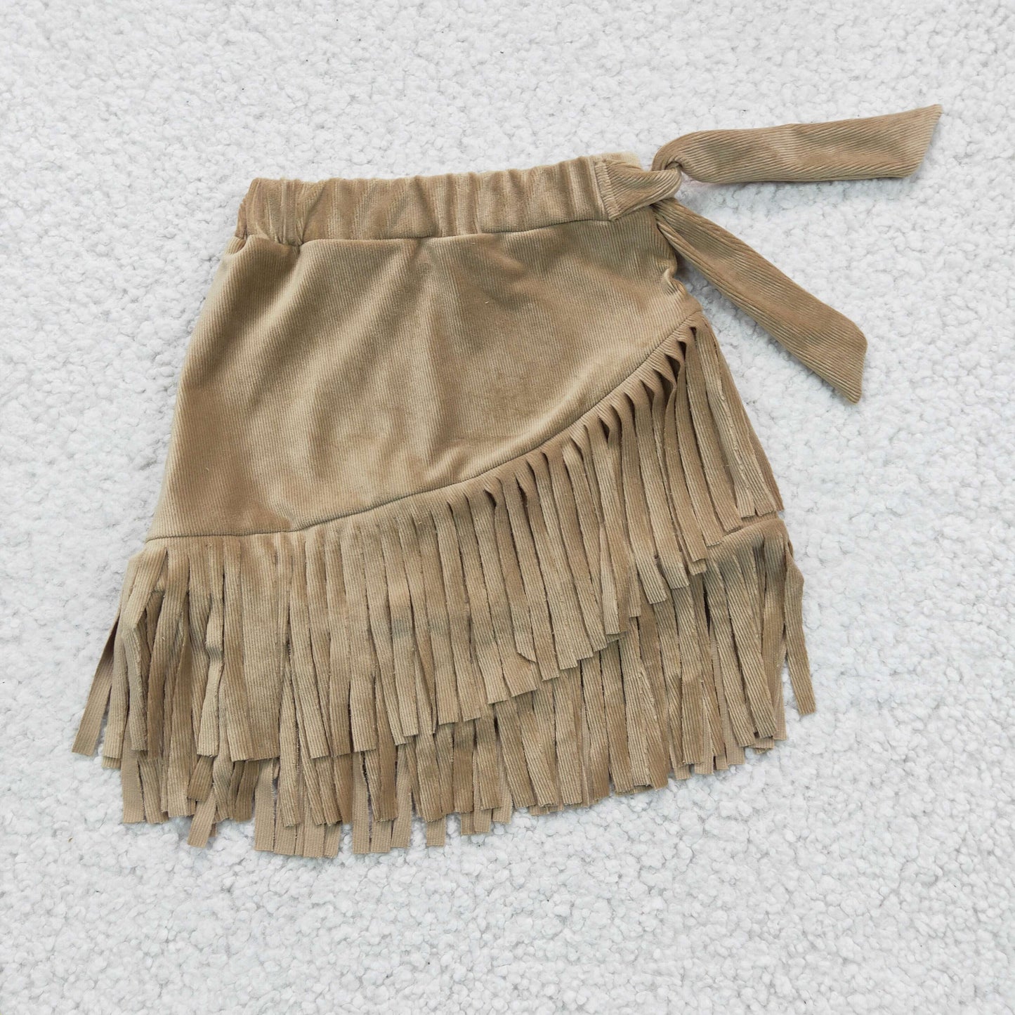 GLK0004 Brown Tassel  Girls Dresses