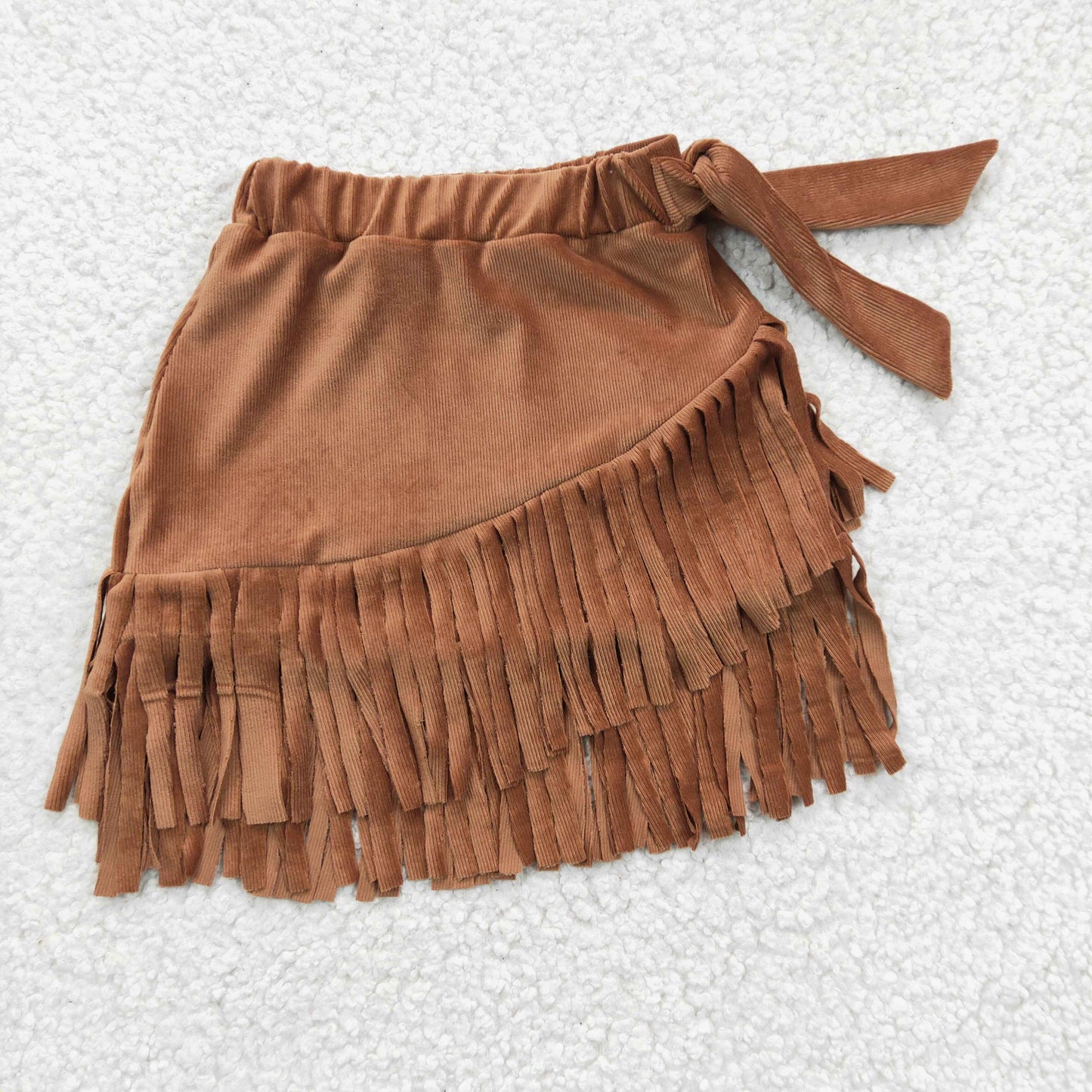GLK0003 Dark Brown Tassel  Girls Dresses