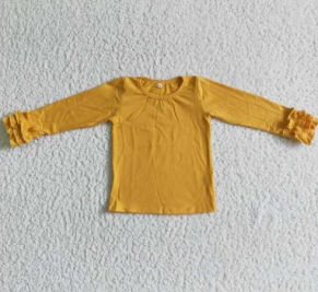 6 C6-26 Yellow Girls Long Sleeve Top T-shirts