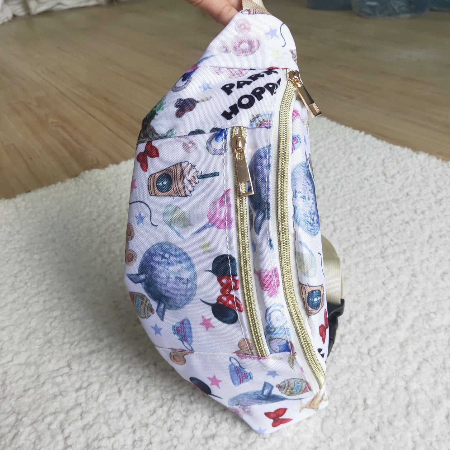 BA0009 Purple Blue Cartoon Print Little Bag Bagpack