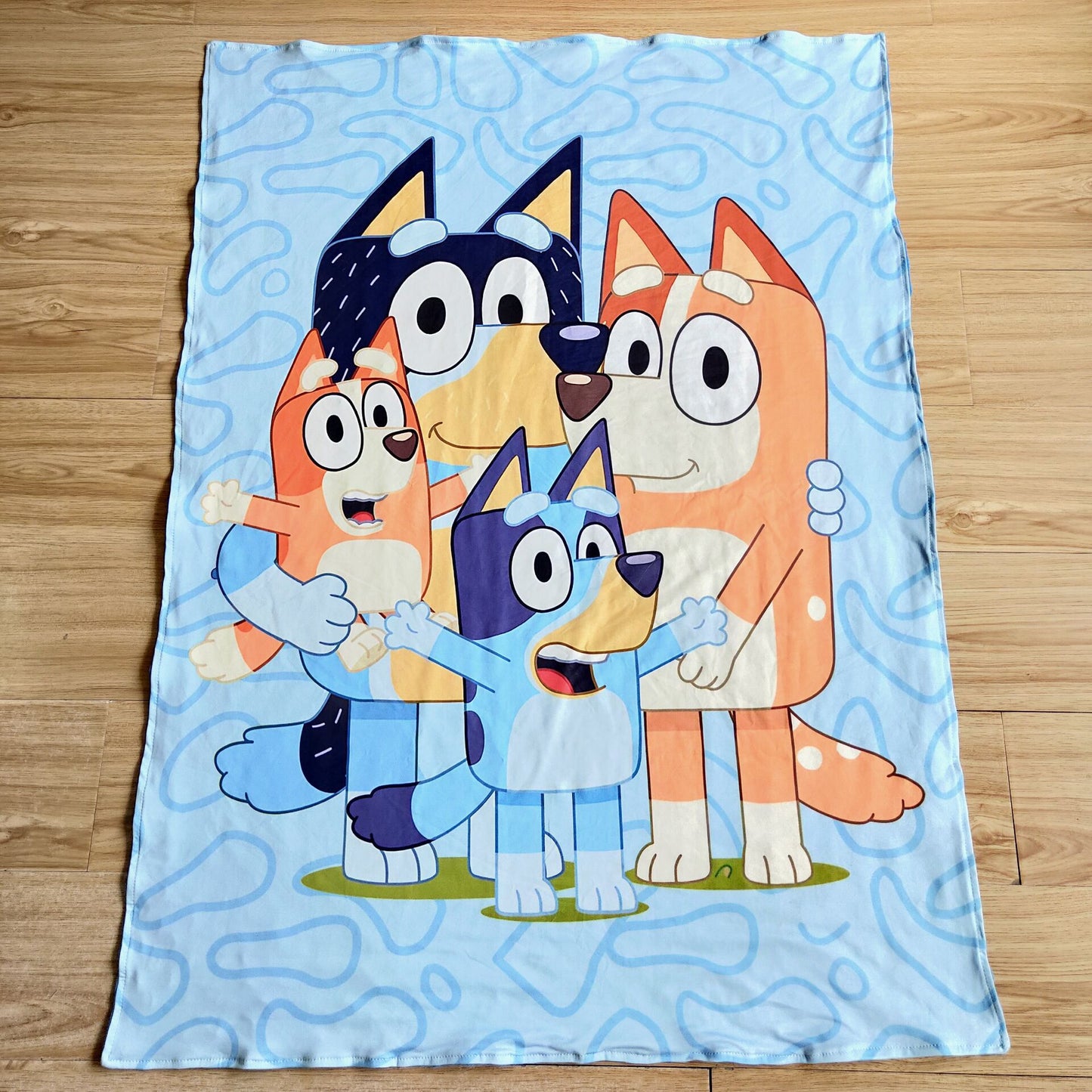 6 A19-1 Blue Cartoon 29*43 Inches Blanket