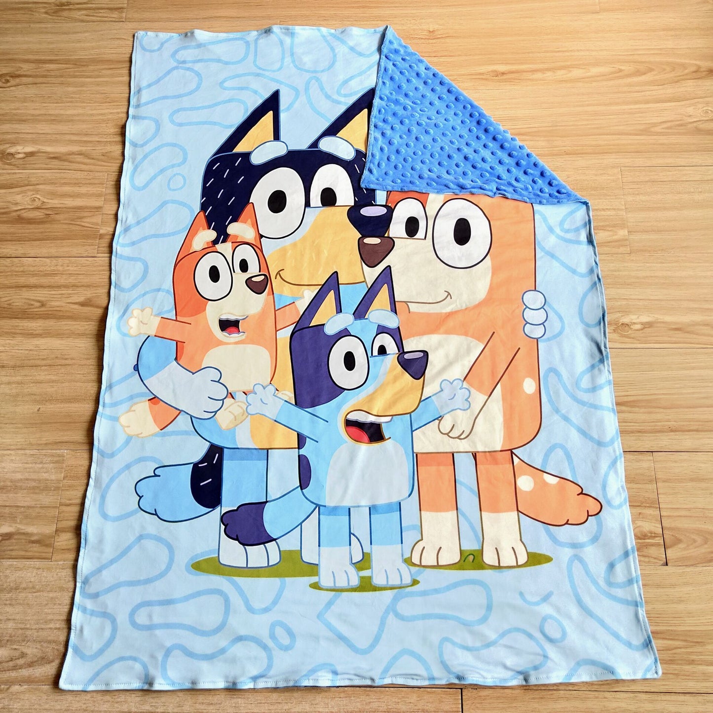 6 A19-1 Blue Cartoon 29*43 Inches Blanket