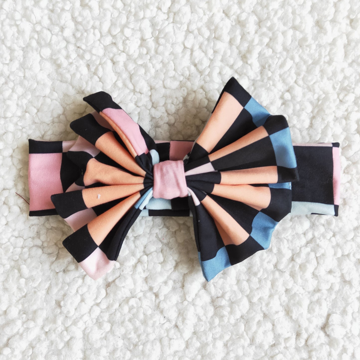 Plaid Print Bow