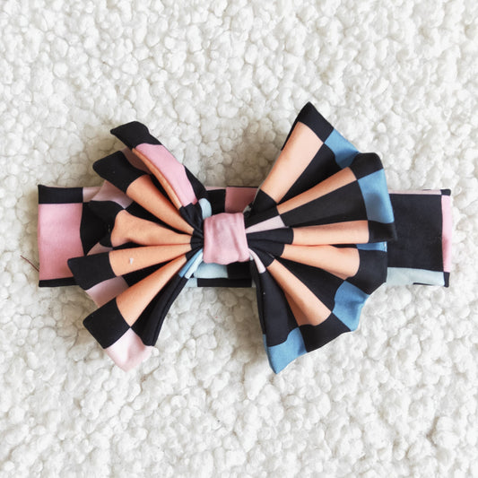 Plaid Print Bow