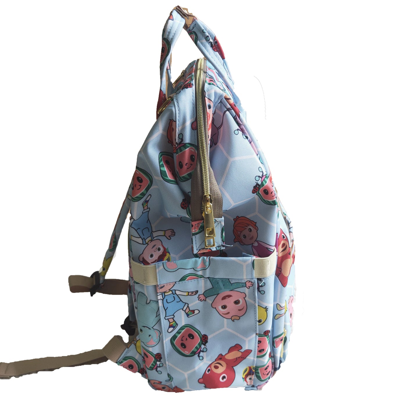 C16-M Blue Watermelon Print Cartoon School Bag Bagpack