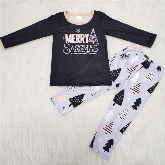 Clearance  6A25-16 Merry Christmas Adorable Girls Outfits