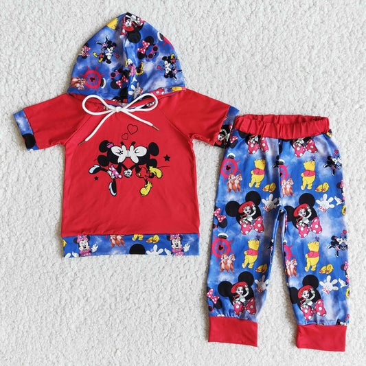 Clearance E8-27 Valentine Cartoon Boys Hoodie Outfits