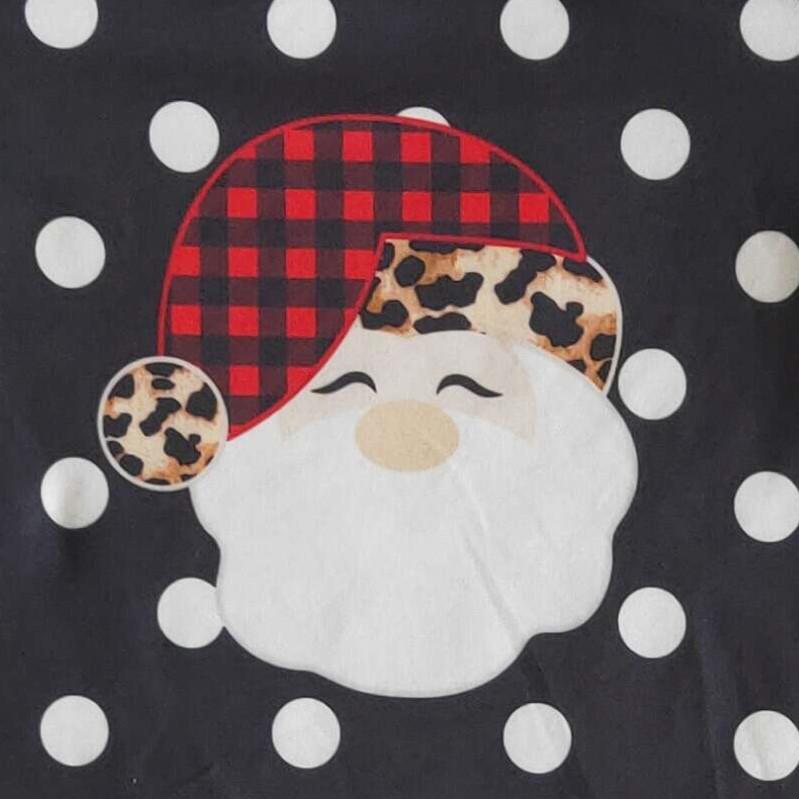 Newborn Baby Girls Long Sleeve Dots Christmas Santa Match Striped Print Outfits