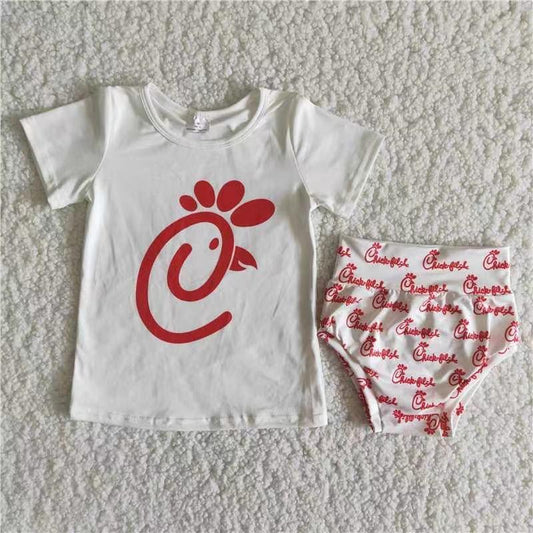 Adorable Girls Bummies Set