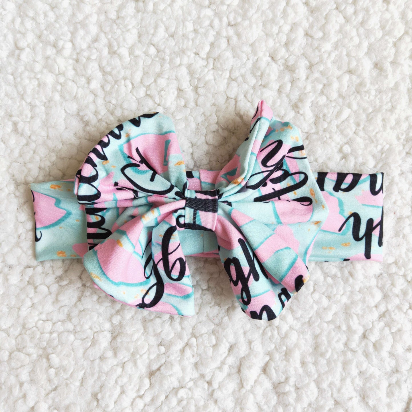 Attention Print Bow