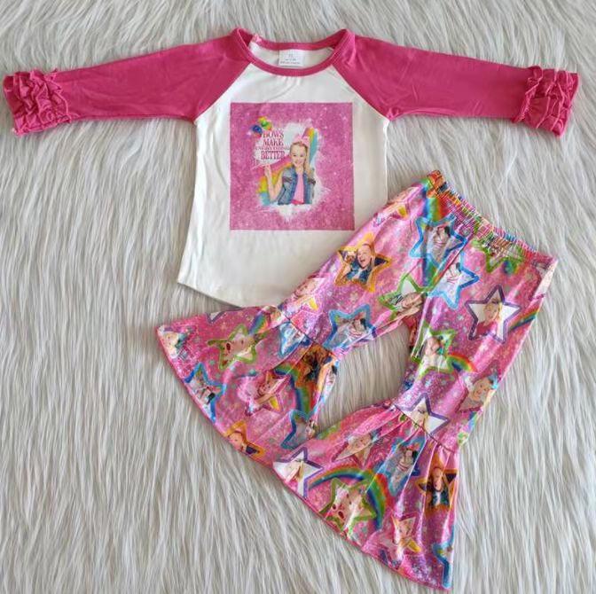 Clearance 6 A26-5 Promotion Cute Girls Pink Outfits