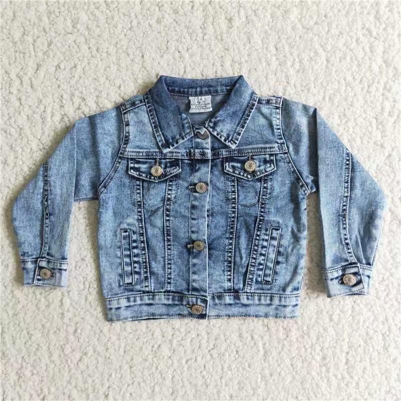 6 A5-14 Light Blue Girls Denim Jacket