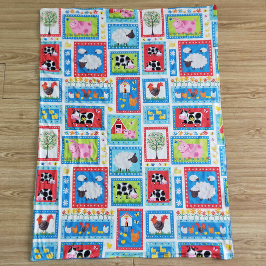 6 B10-14 Farm Print Blanket